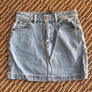 forever 21 denim skirt
